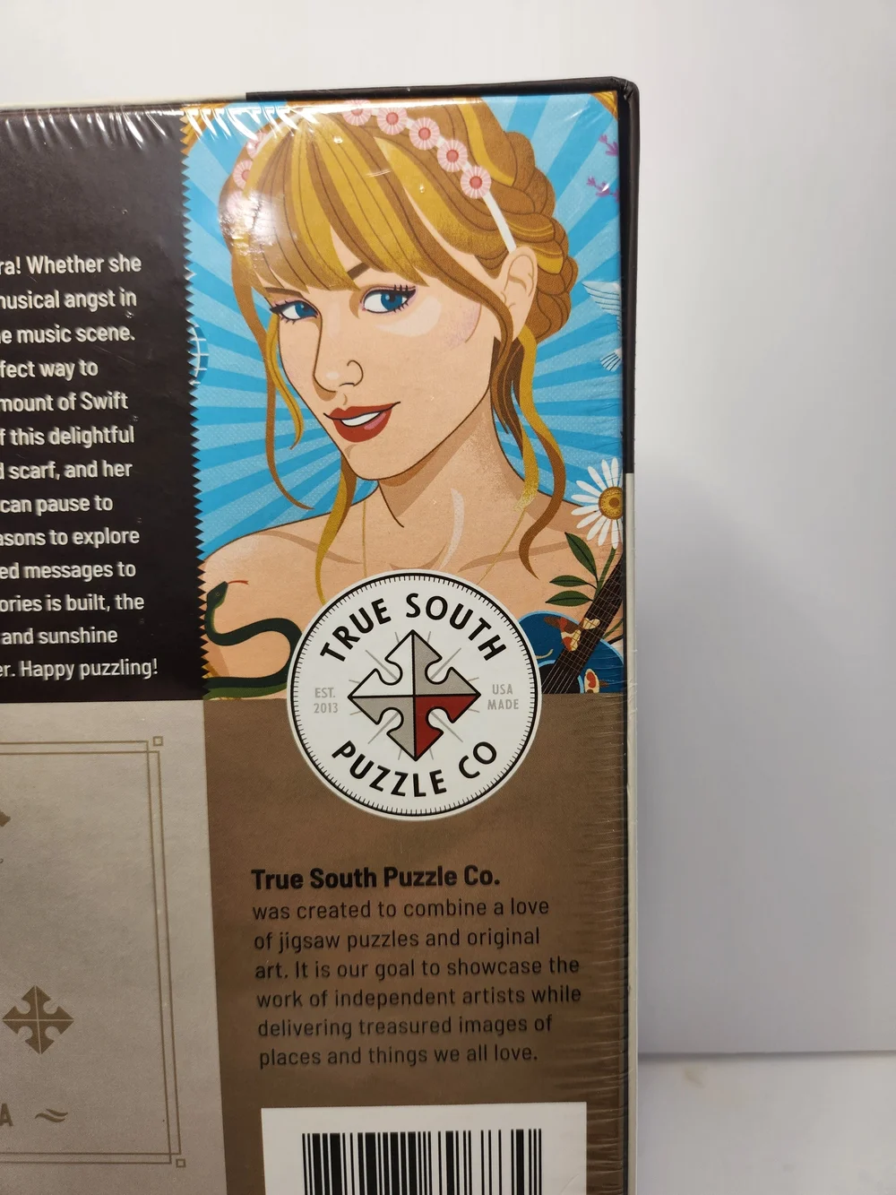 True South 500 Piece Portrait Puzzle With Artwork By Lucie Rice Of Taylor Swift